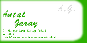 antal garay business card